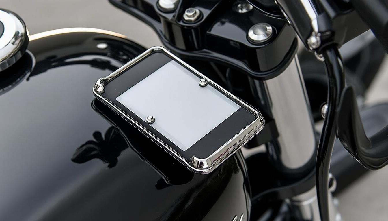 guide pratique pour trouver, choisir et fixer le support de vignette d’assurance moto harley davidson en 3 étapes : compatibilité, montage, conformité légale.