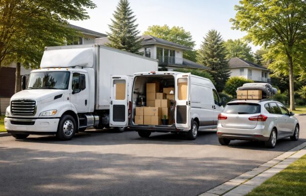découvrez comment choisir le véhicule de déménagement idéal : camion, fourgon ou voiture, pour un transport efficace et adapté à vos besoins.